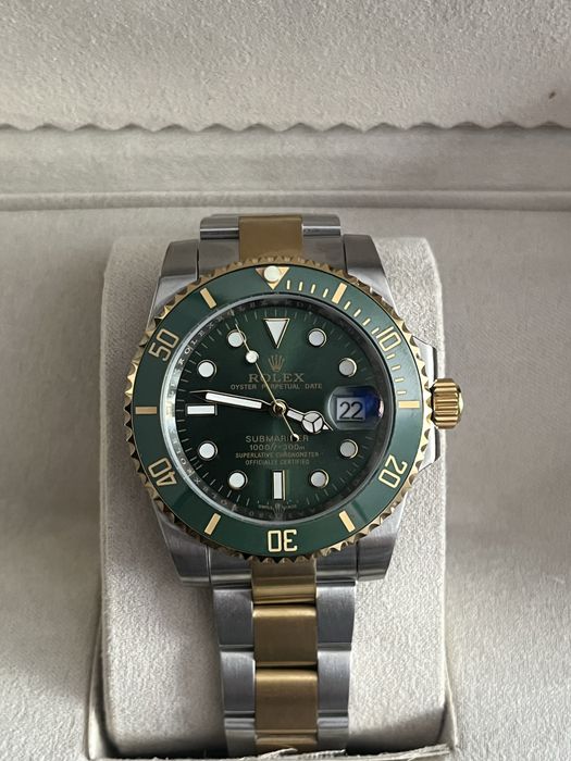 Relogio Rolex Submariner Gold Green