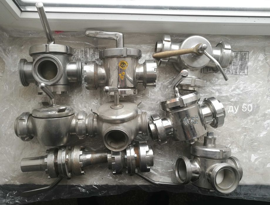 молочный кран,шибер,муфта ду 38-40-50-65-80