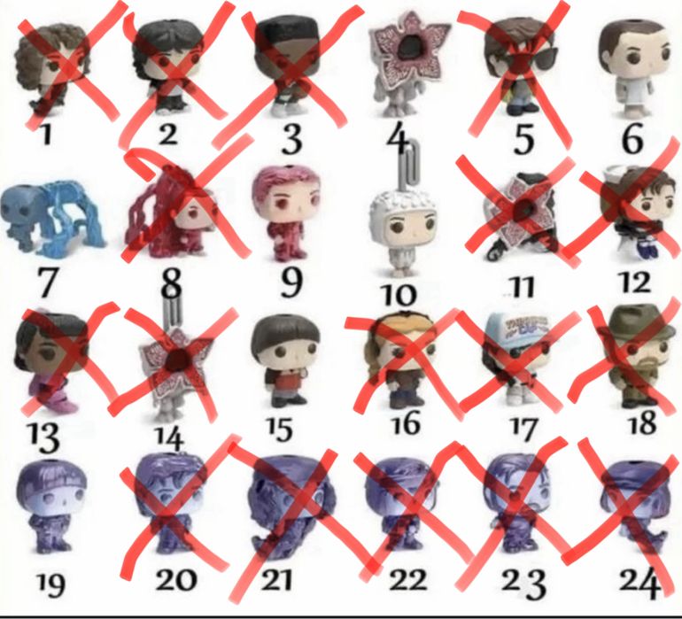 Фігурки Kinder Joy Stranger Things, Дивні дива. Обмін.