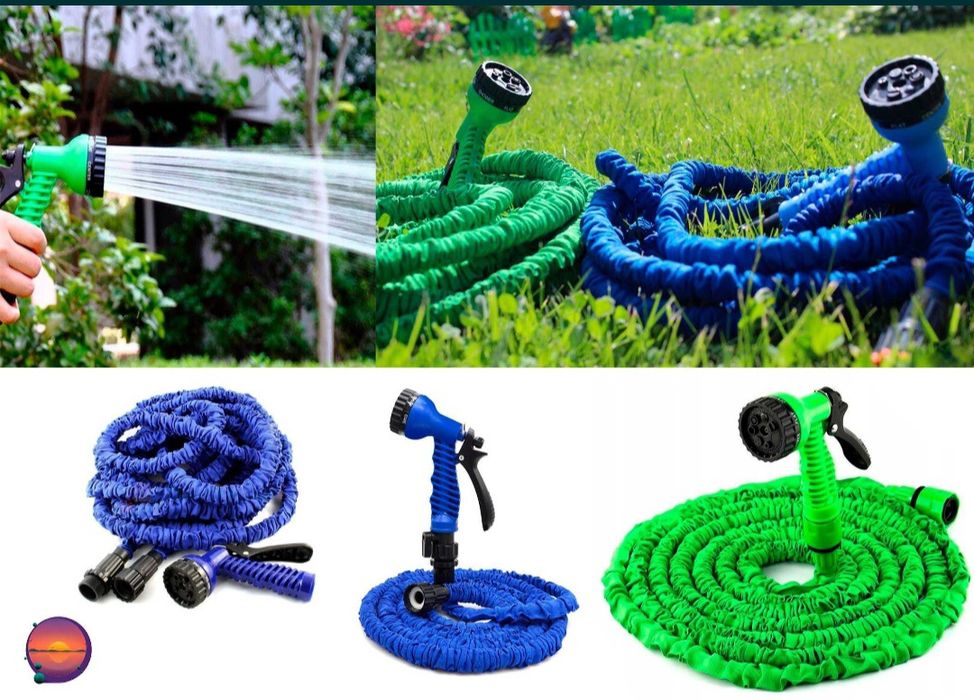 Шланг X-HOSE растягивающийся садовый 15м 30м 45 60 75м с насадкой