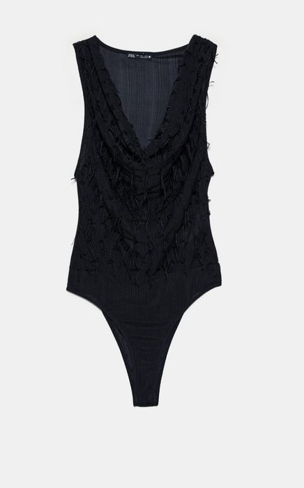 Zara body frędzle  gotyckie gotyck rock impreza l