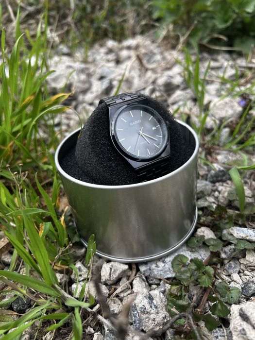 Годинник Casio mtp-b145 Black/Black — стильна класика