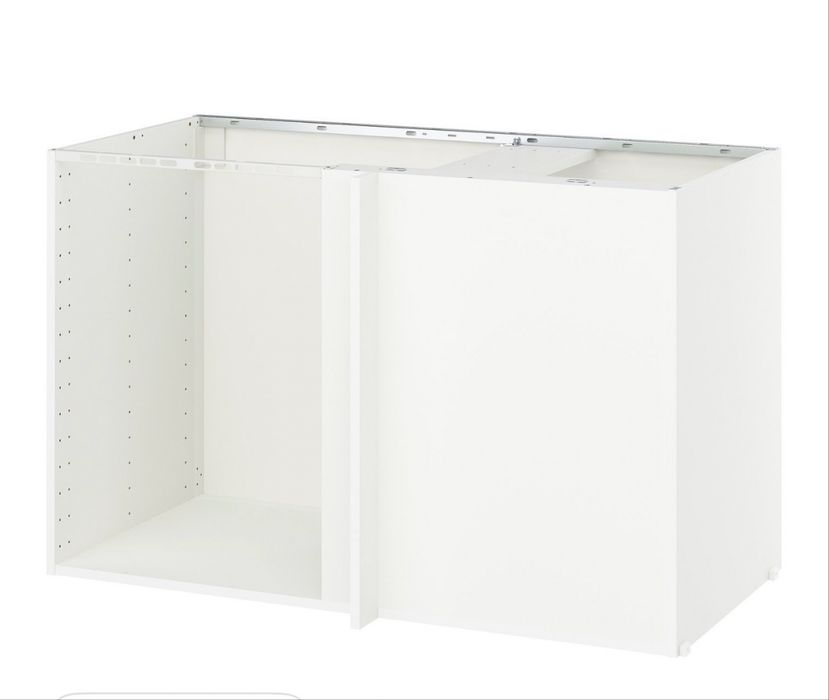 IKEA METOD – Estrutura de armário baixo de canto (branco)