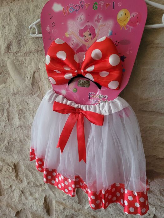 Myszka MIKI MINIE - przebranie, strój spódnica i opaska
