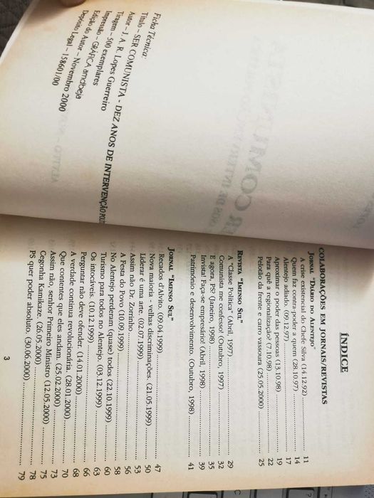 Ser comunista. Dez anos de intervenção política - Lopes Guerreiro