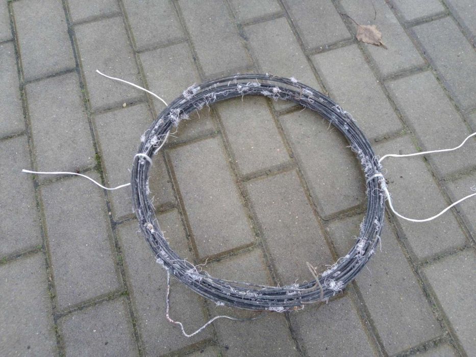 Drut stalowy grubość 3mm zwój długość 30m zwoje druty stalowe - 1 zwój