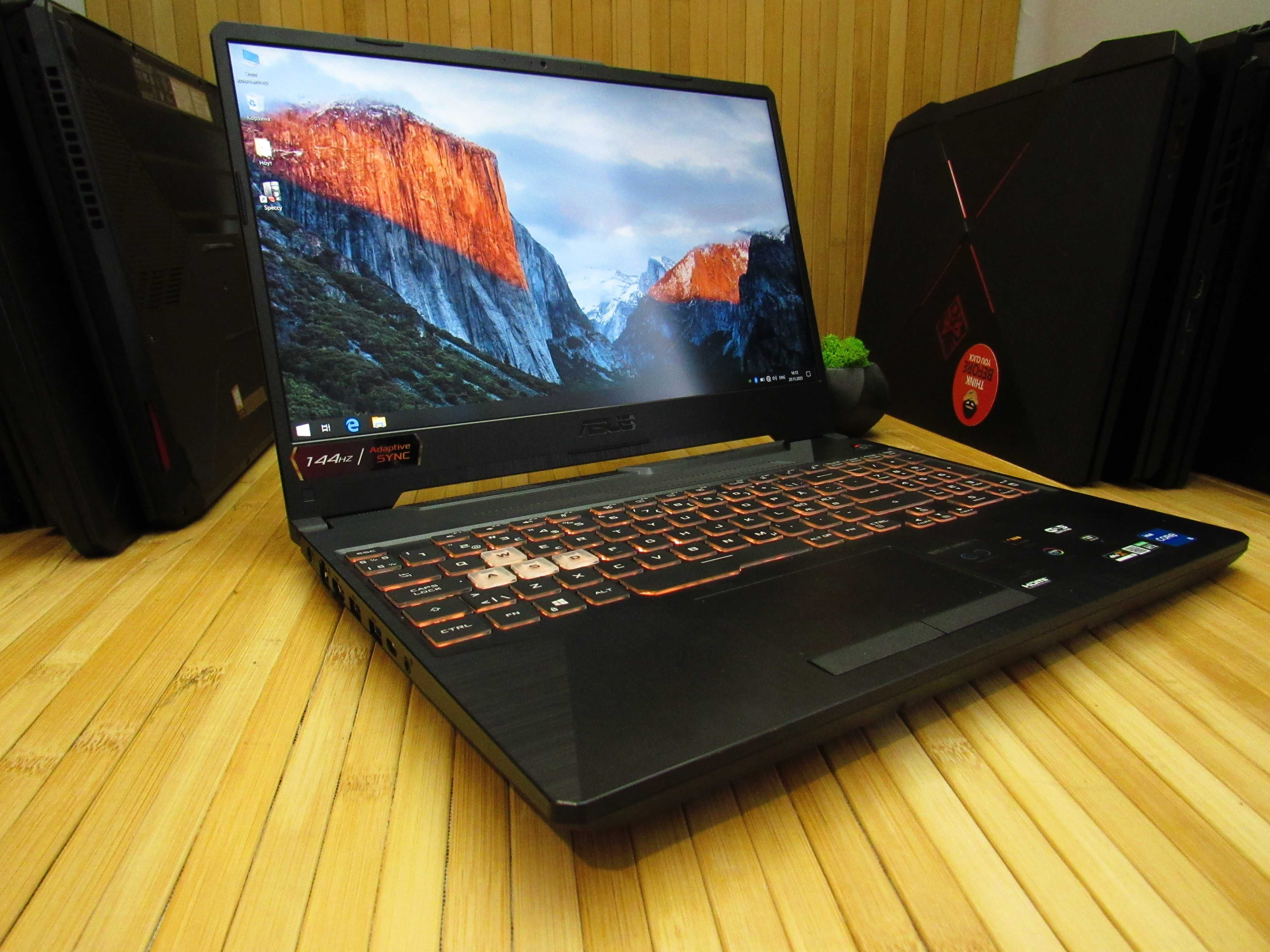 Игровой ноутбук ASUS TUF/i5-11400H/RTX 3050/IPS FHD 144Hz/8GB/512 NVME ...