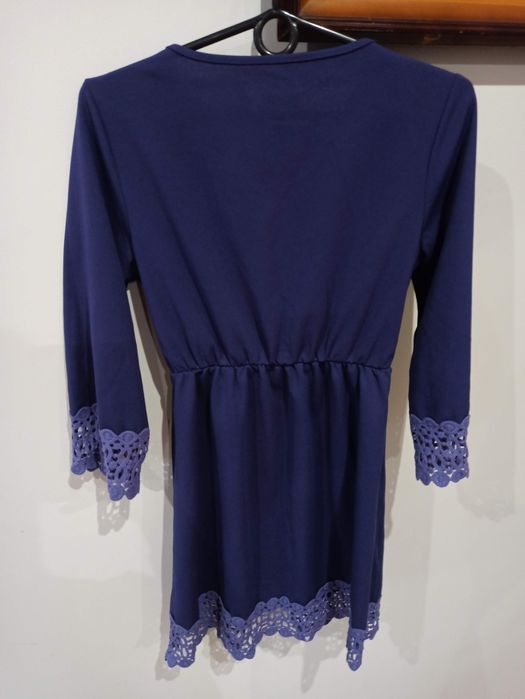 Sukienka tunika ażurowa koronka