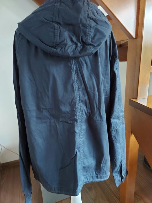 Kurtka parka męska z kieszeniami kaptur River Island