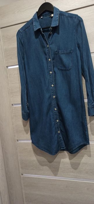 Tunika, koszulowa sukienka mini 38 / M