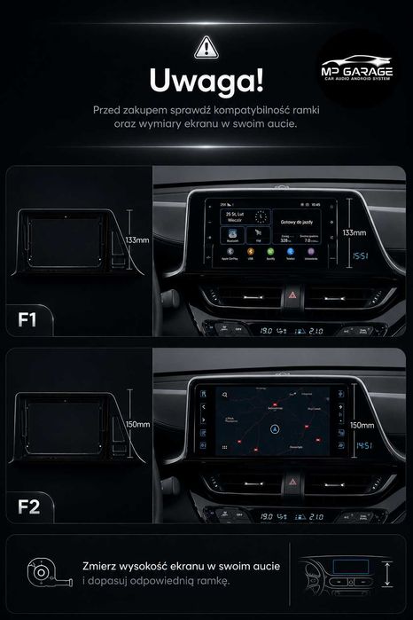 Toyota CH-R Radio Nawigacja Android 14 LTE CarPlay AndroidAuto Montaż Gwarancja PL