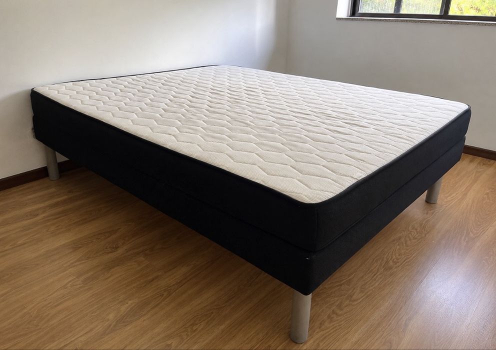 Cama Box Casal com Colchão 160x200