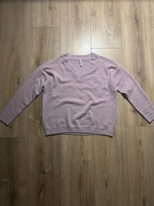 Sweterek damski pudrowy róż Moodo rozmiar L