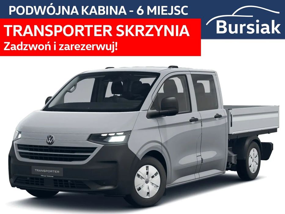 Volkswagen Nowy Transporter Skrzynia  Nowy Transporter Skrzyniowy Podwójna Kabina • TDI 150 KM • (966181)