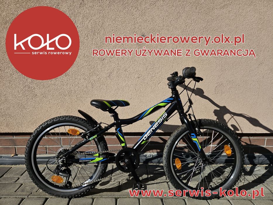 Rower dziecięcy GENESIS koła 20 aluminium akazja rabat WYSYŁKA
