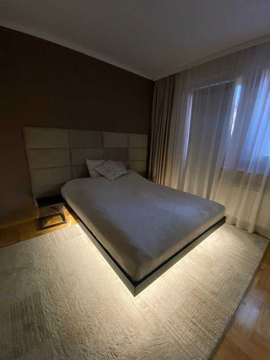 Łóżko Loftowe, Lewitujące, Nowoczesny Styl