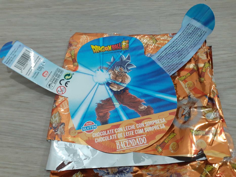 Cartão + Papel Embrulho Dragon Ball Hacendado Mercadona
