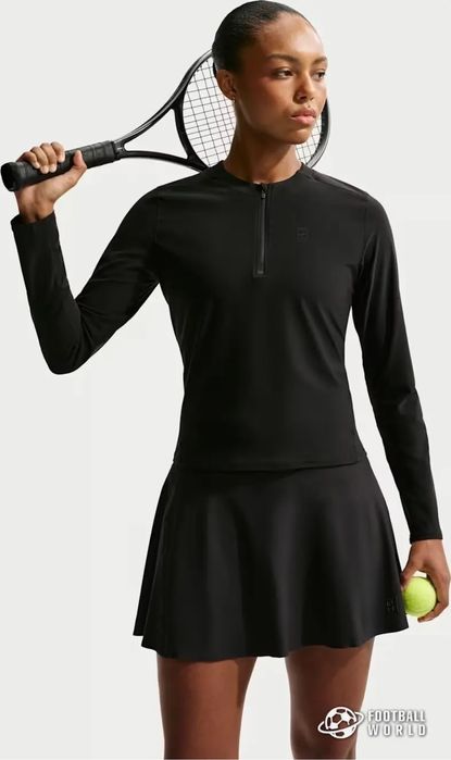 Реглан для тенниса женский Nike COURT ADVANTAGE DRI-FIT MID LAYER  FZ6737-010