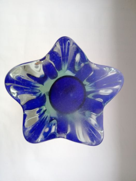 Подарок  на 60 летний юбилей стекляная ваза  ручной работы