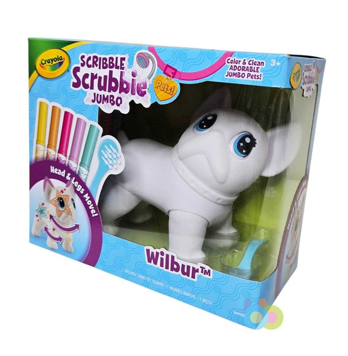 Набір Крайола Бульдог, Котик Crayola Scribble Scrubbie Jumbo!