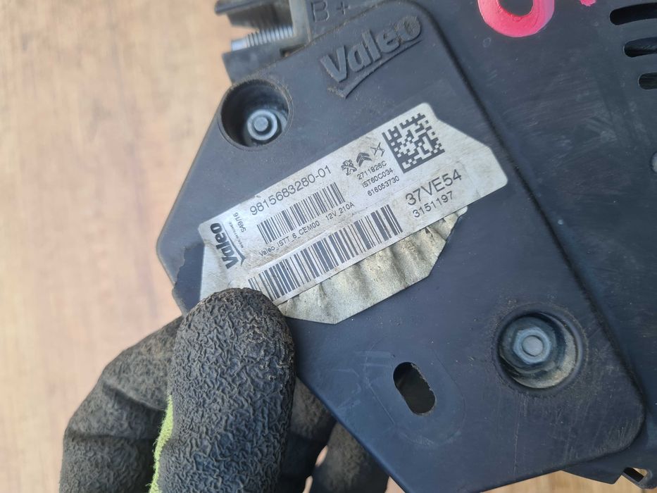 Jumpy Expert III Proace 2.0 alternator 12V 210A 37VE54 OE