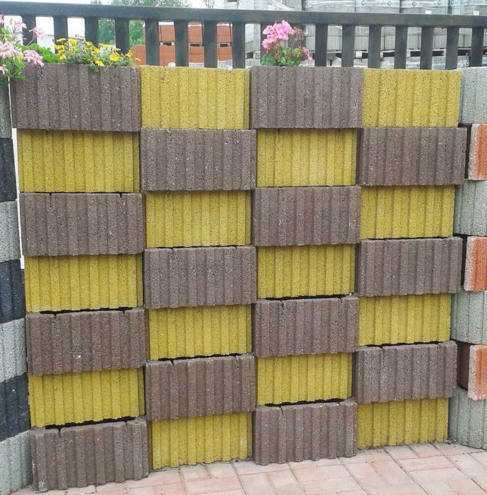 donica prostokątna mała betonowa 40x28x20 kolorowa