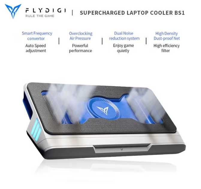 Flydigi BS1 / BS2 / BS2 Pro Вакуумная Охлаждающая Подставка  для ноутб