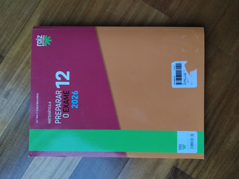 Livro Preparar o Exame Matemática A 12 Ano 2026 Raiz Editora