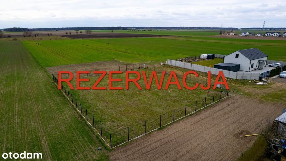 REZERWACJA Działka budowlana z mediami w spokojnej okolicy
