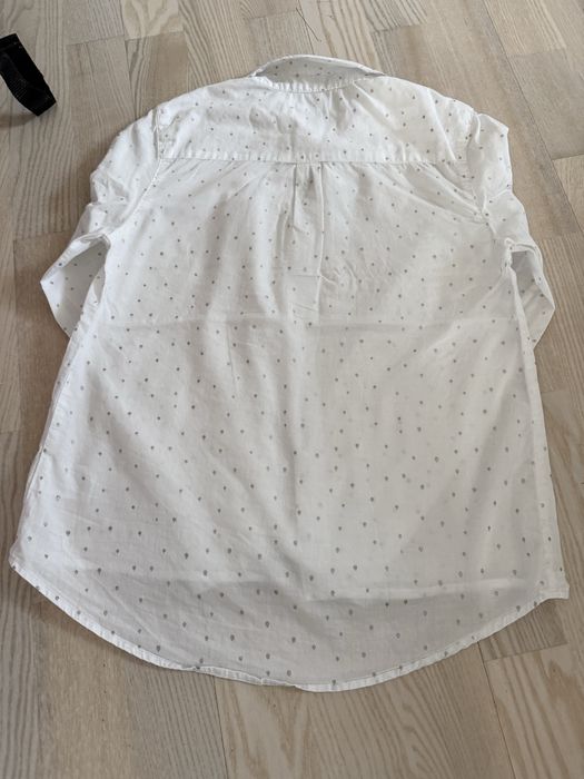 Elegancka wizytowa biała koszula dziewczęca rozm 146