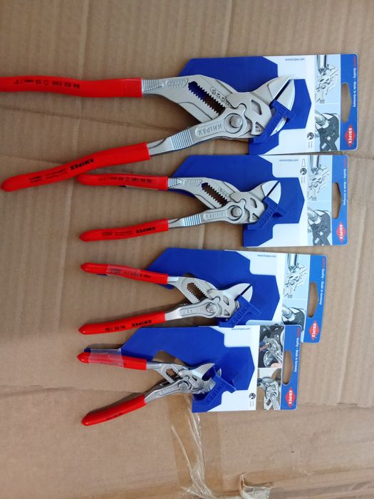 Knipex 86  03 125,  150  180 250 klucze nastawne nowe oryginał