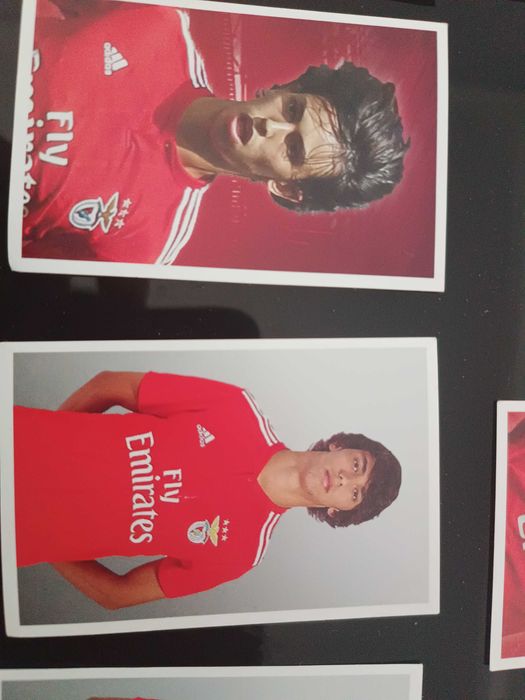 Cromos de futebol.