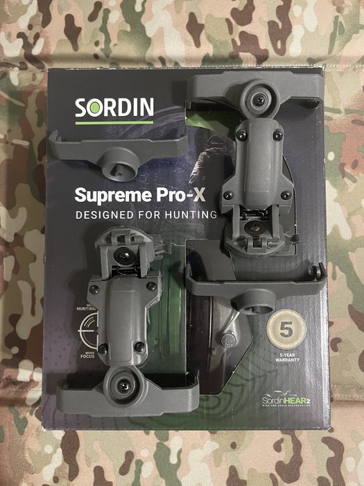 Sordin Supreme Pro-X + кріплення + гелеві амбушюри. Лідер військових навушників‼️