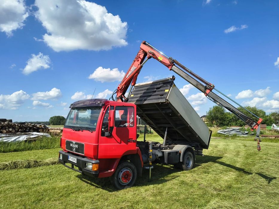 MAN L2000  Man L2000 10.163 Wywrotka Kiper Hds, żuraw,
