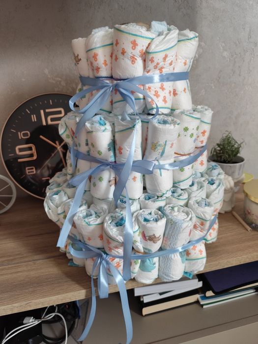Tort z pampersów lupilu premium 3