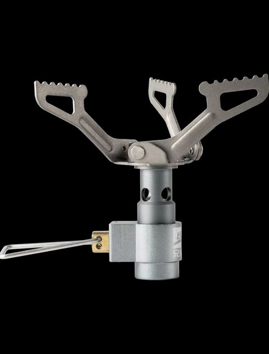 Kuchenka turystyczna tytanowa, mini palnik gazowy