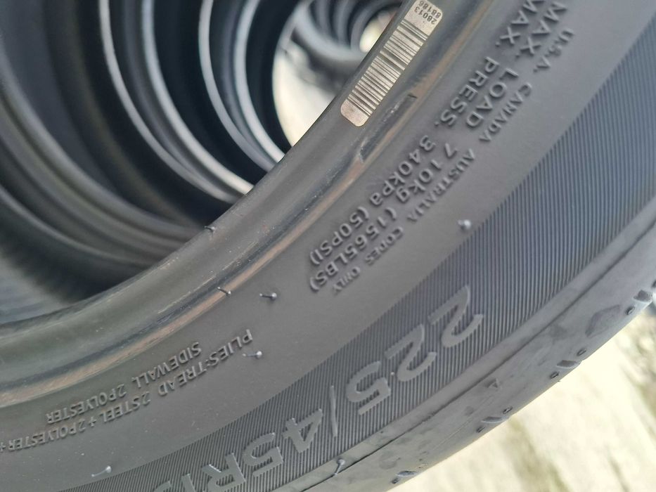 Шини Б/У Демо 4шт 225/45 R19 96W Hankook Ventus S1evo3  .