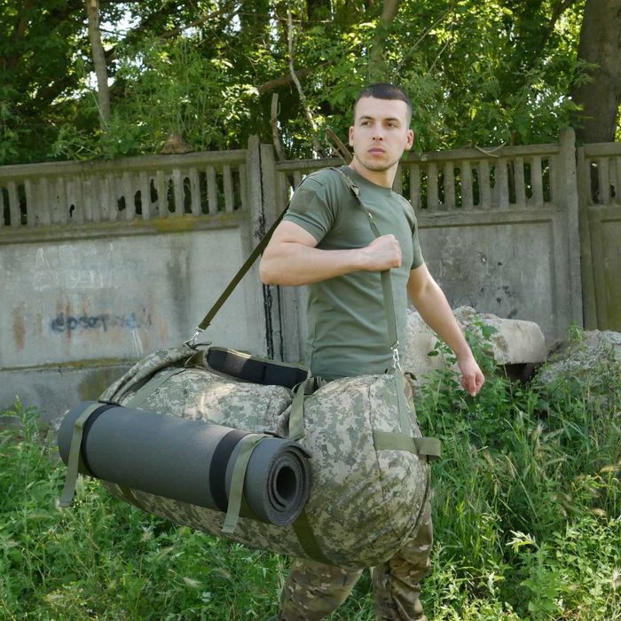 Тактична сумка-баул піксель / Сумка баул пиксель / Рюкзак военный