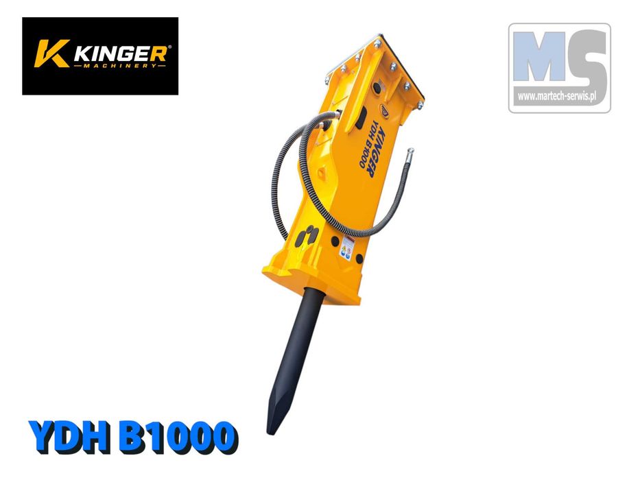 Młot hydrauliczny wyburzeniowy KINGER HB1000 do koparki