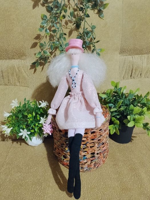Интерьерная текстильная кукла Тильда хендмейд новая