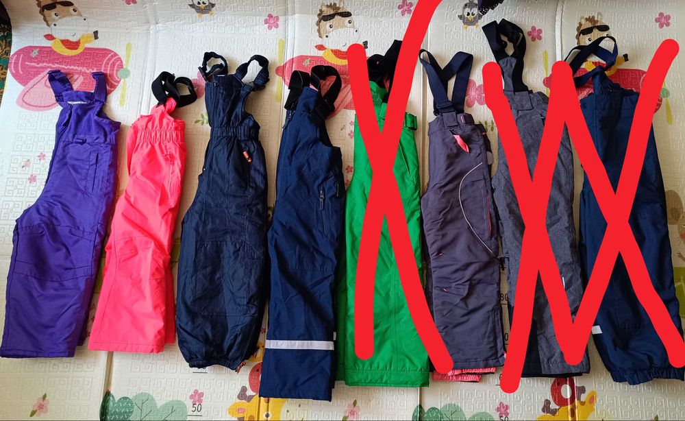 Лижні штани, зимовий комбінезон, зимові штани98/104/110/116/122