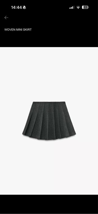 Юбка ZARA grey mini