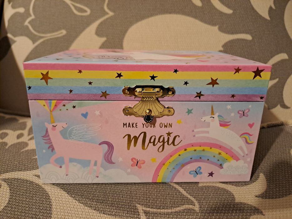 Jewelkeeper - muzyczna szkatułka na biżuterię z jednorożcem nowa
