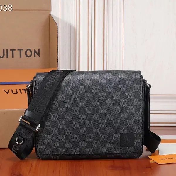 Чоловіча сумка ЛВ Луї Вітон Louis Vuitton слінг шкіряна