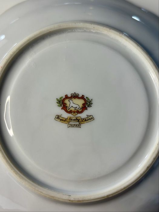 Royal Sealy China Japan – spodek z orchideami