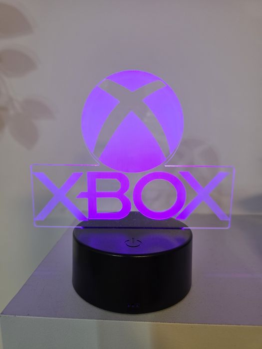 Lampka Nocna XBOX Pad Konsola 3D + Pilot