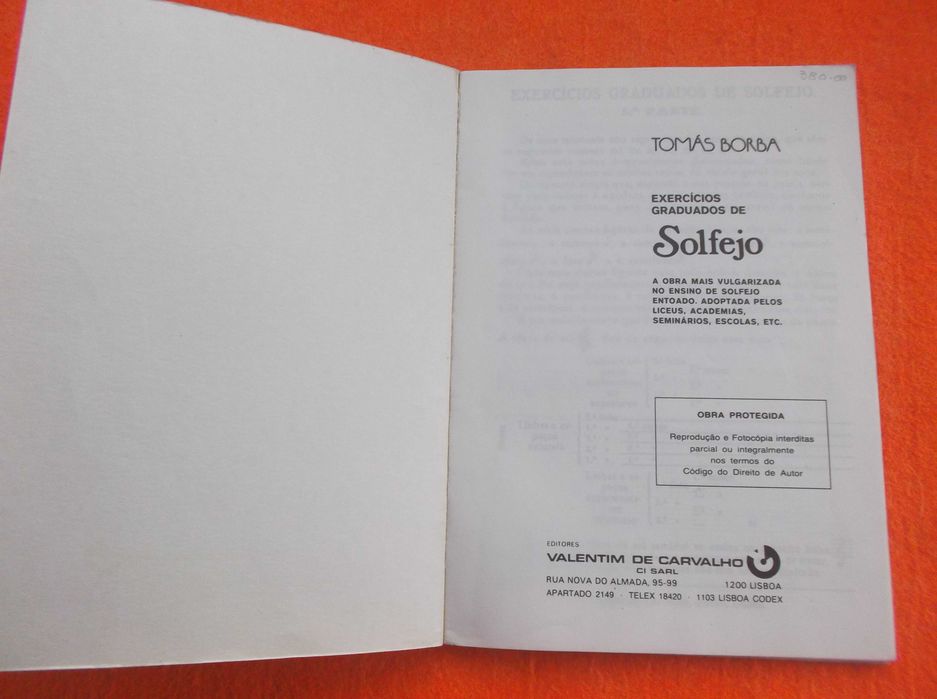 Exercícios Graduados de Solfejo - Tomás Borba