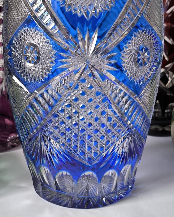 Wazon piękny stary kryształ 36 cm