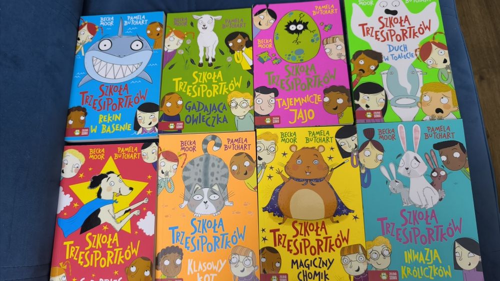 Seria książek Szkoła trzesiportkow Pamela Butchart 8 sztuk