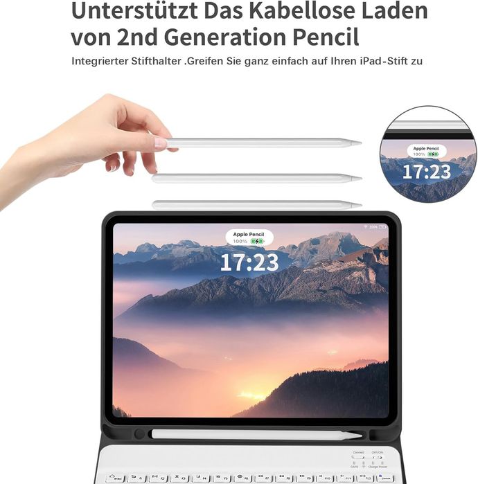 Zoyu Etui Z Klawiaturą Magnetyczną Do IdPada 11Pro Czarny